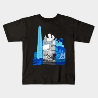 Argentina Old Flag Kids T-Shirt